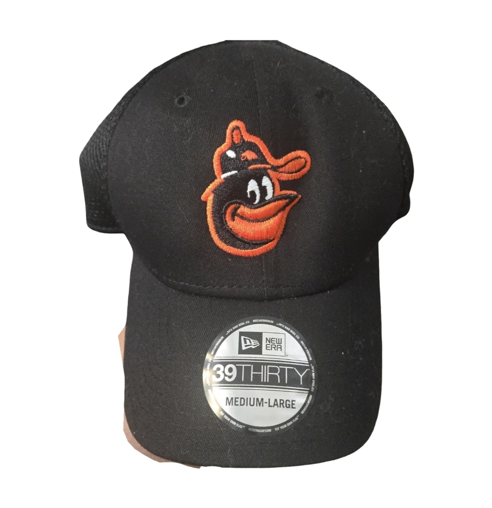 Baltimore Orioles MLB New Era Black Baseball Cap with Orange Bird Logo